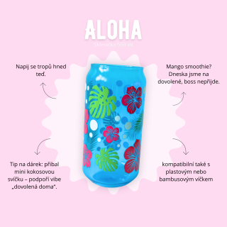 Sklenička 550 ml modrá - Aloha