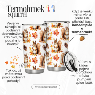 Termohrnek 590 ml - squirrel